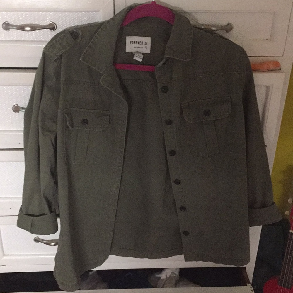 💚Forever 21 army jacket💚